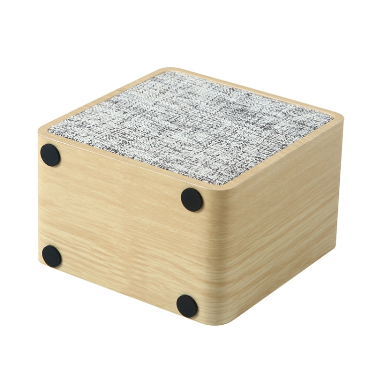 Q4 Wooden Fabric Bluetooth Speaker, Support TF Card & 3.5mm AUX(Red) - Desktop Speaker by buy2fix | Online Shopping UK | buy2fix