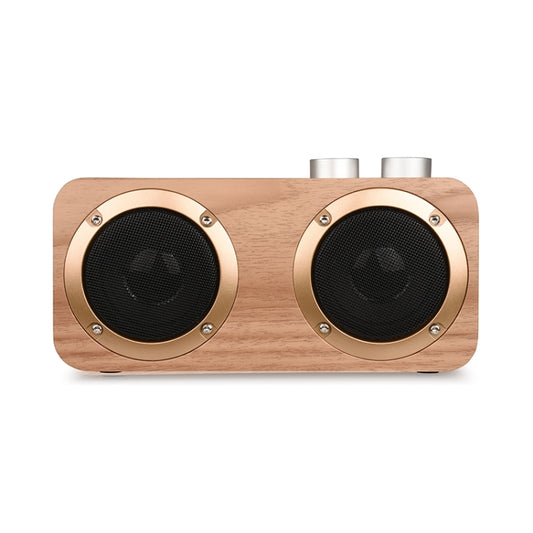 Q7 Subwoofer Wooden Bluetooth Speaker, Support TF Card & U Disk & 3.5mm AUX(Walnut) - Desktop Speaker by buy2fix | Online Shopping UK | buy2fix
