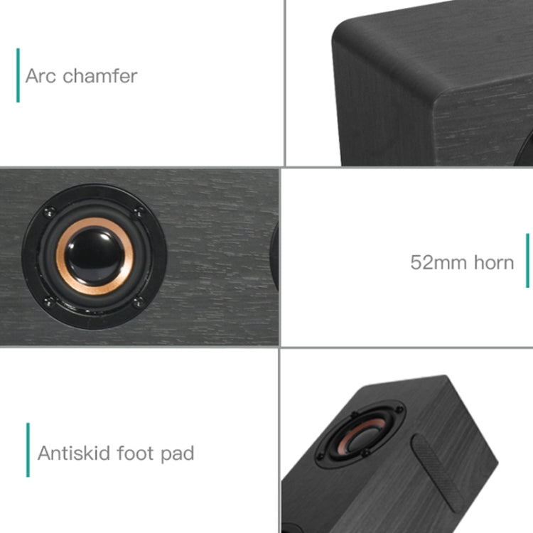 D90+ Subwoofer Wooden Bluetooth 4.2 Speaker with Remote Control, Support TF Card & 3.5mm AUX Coaxial & Optical Fiber & U Disk(Yellow) - Desktop Speaker by buy2fix | Online Shopping UK | buy2fix