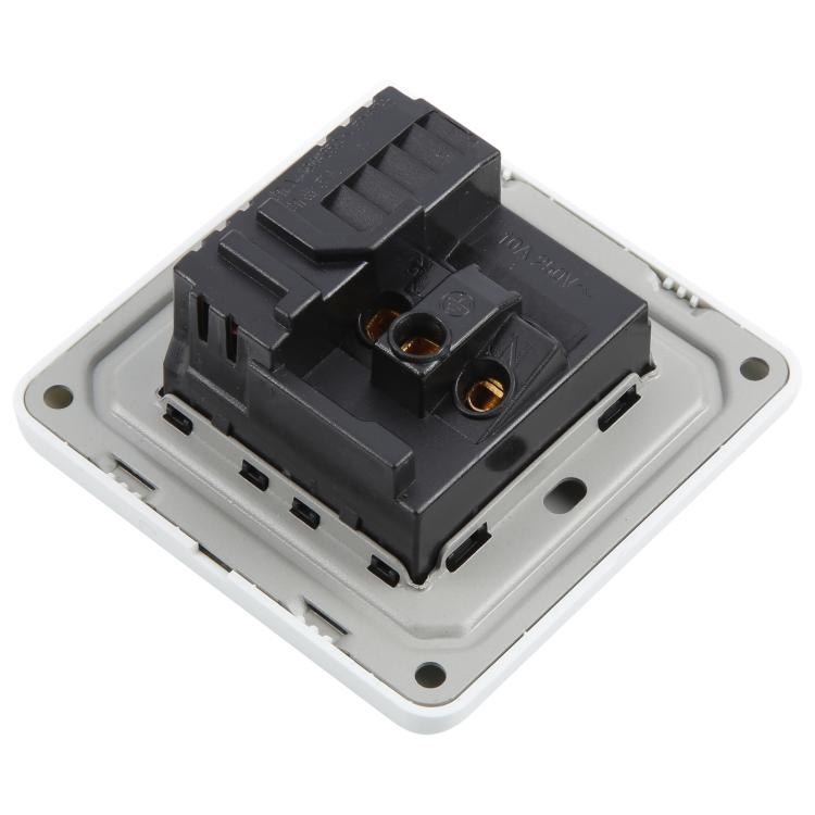 Universal Standard Wall Socket with 2 x USB Ports - by buy2fix | Online Shopping UK | buy2fix