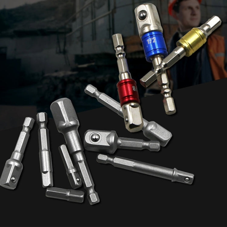 8 PCS/Set Socket Bit Extension Bar Hex Shank Adapter Drill Nut Driver Power Drill Bit, 1/4(65/50/30/25mm), 3/8(65/50mm), 1/2(73/50mm) by buy2fix