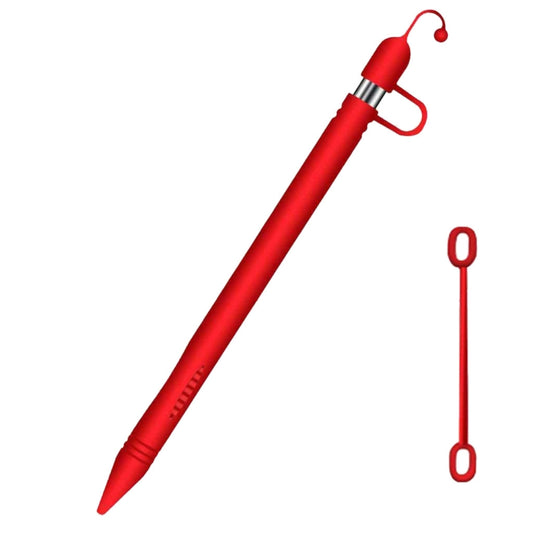 Apple Pen Cover Anti-lost Protective Cover for Apple Pencil (Red) by buy2fix