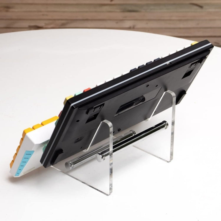 YX003-2 Double Layer Transparent Acrylic Detachable Keyboard Stand by buy2fix