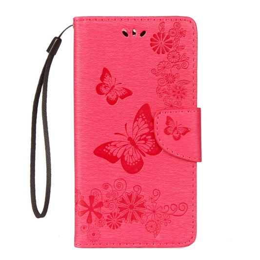 For Huawei Mate 10 Lite Vintage Embossed Floral Butterfly Pattern Horizontal Flip Leather Case with Card Slot & Holder & Wallet & Lanyard (Red) by buy2fix