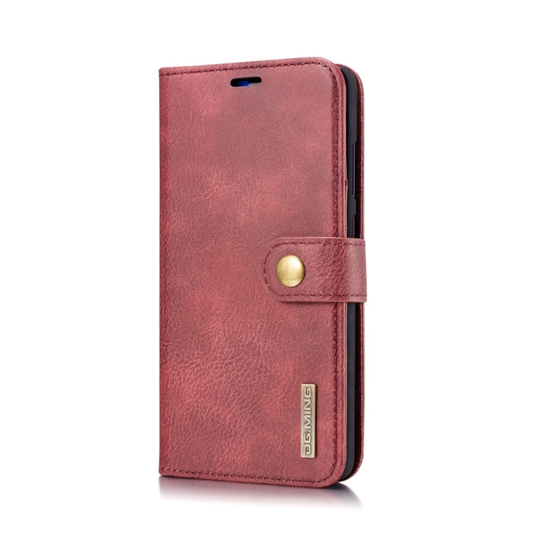 DG.MING Crazy Horse Texture Flip Detachable Magnetic Leather Case for Huawei Mate 20, with Holder & Card Slots & Wallet (Red) - Huawei Cases by DG.MING | Online Shopping UK | buy2fix