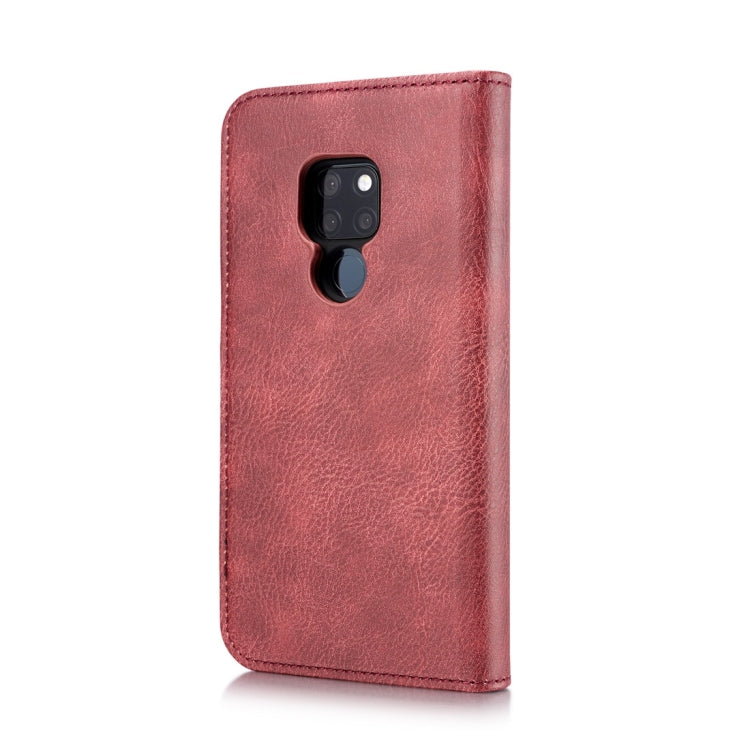 DG.MING Crazy Horse Texture Flip Detachable Magnetic Leather Case for Huawei Mate 20, with Holder & Card Slots & Wallet (Red) - Huawei Cases by DG.MING | Online Shopping UK | buy2fix