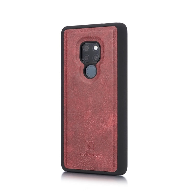 DG.MING Crazy Horse Texture Flip Detachable Magnetic Leather Case for Huawei Mate 20, with Holder & Card Slots & Wallet (Red) - Huawei Cases by DG.MING | Online Shopping UK | buy2fix