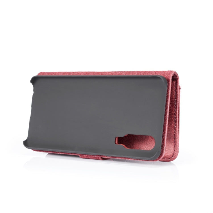 DG.MING Crazy Horse Texture Flip Detachable Magnetic Leather Case for Huawei P30, with Holder & Card Slots & Wallet (Red) - Huawei Cases by DG.MING | Online Shopping UK | buy2fix