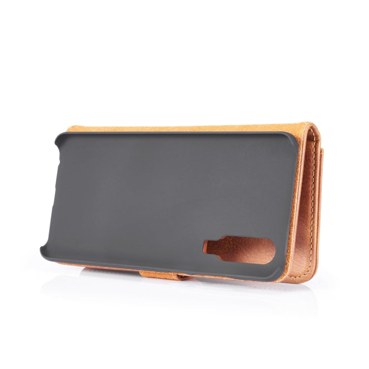 DG.MING Crazy Horse Texture Flip Detachable Magnetic Leather Case for Huawei P30, with Holder & Card Slots & Wallet (Brown) - Huawei Cases by DG.MING | Online Shopping UK | buy2fix