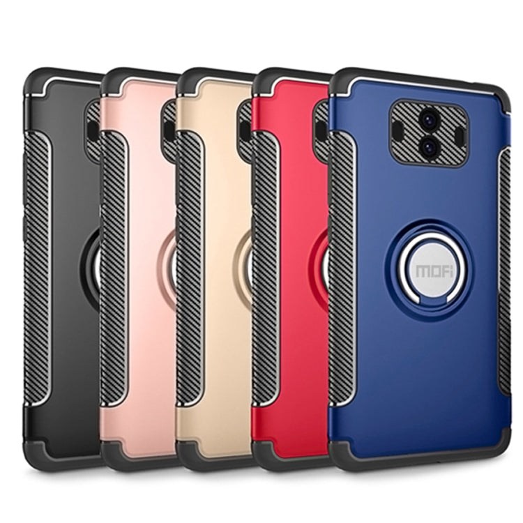 MOFI for Mysterious Series Huawei Mate 10 Shockproof Protective Back Cover Case with Magnetic Rotatable Ring Holder (Red) by MOFI