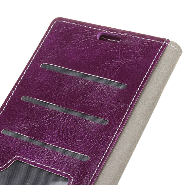 Retro Crazy Horse Texture Horizontal Flip Leather Case for Huawei P30 Lite, with Wallet & Holder & Card Slots & Photo Frame (Purple) by buy2fix