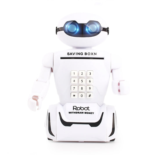 Multi-function Robot Piggy Bank Desk Lamp Code Money Box for Children by buy2fix