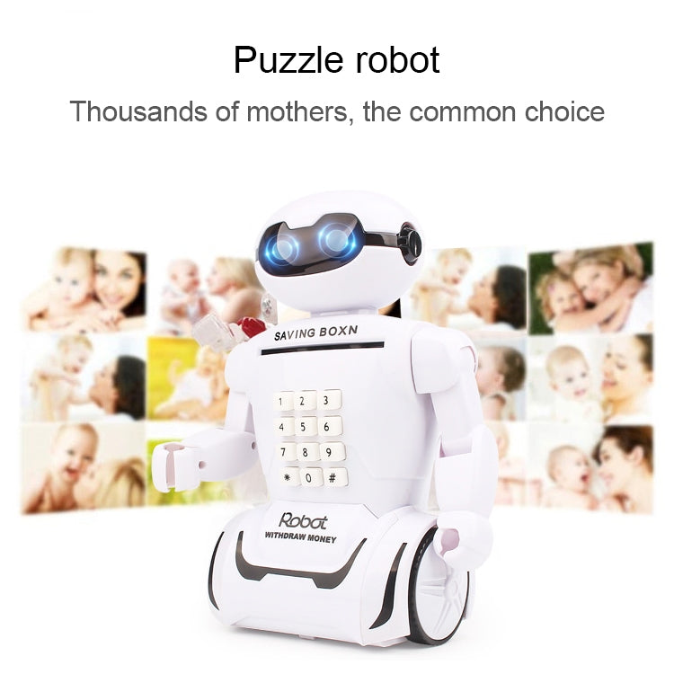Multi-function Robot Piggy Bank Desk Lamp Code Money Box for Children by buy2fix