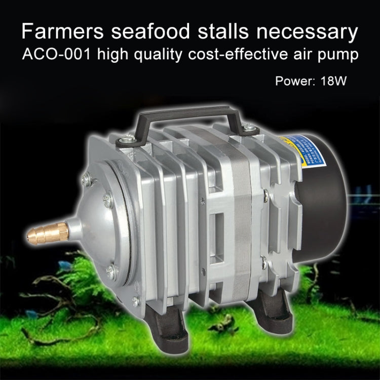 ACO-001 18W 38L/Min Electromagnetic Air Pump Compressor Seafood Fish Tank Increase Oxygen Air Flow Spliter, US Plug - Air Pumps by buy2fix | Online Shopping UK | buy2fix