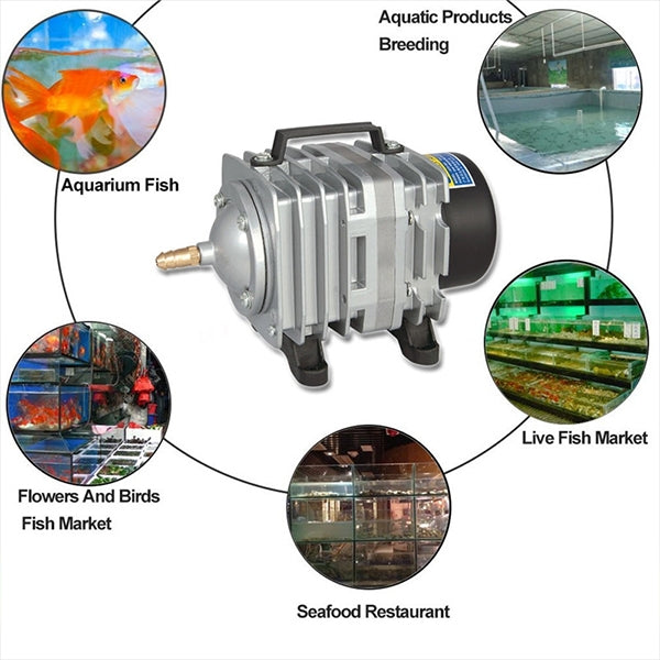 ACO-004 58W 75L/Min Electromagnetic Air Pump Compressor Seafood Fish Tank Increase Oxygen Air Flow Spliter, US Plug - Air Pumps by buy2fix | Online Shopping UK | buy2fix