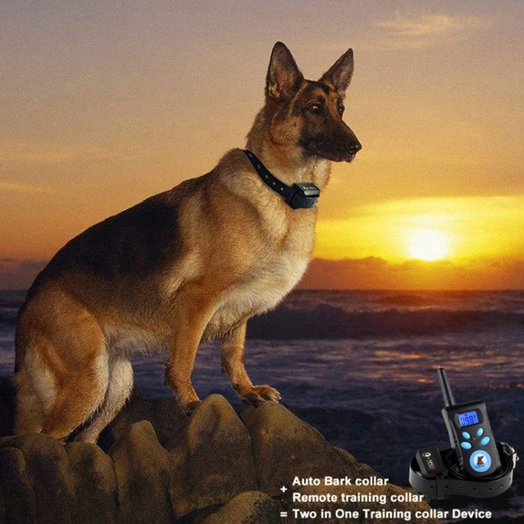 Automatic Anti Barking Collar Pet Training Control System + Electric Shock PU Leather Collar for Dogs by buy2fix