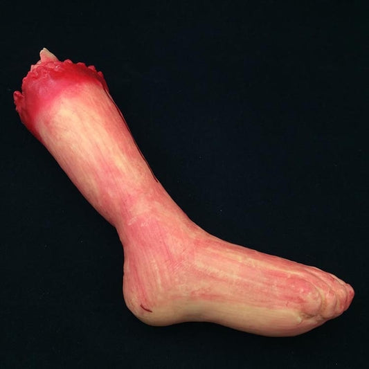 42cm Halloween Horror Props April Fool Day Party Prop Body Parts Decoration Long Bloody Foot by buy2fix