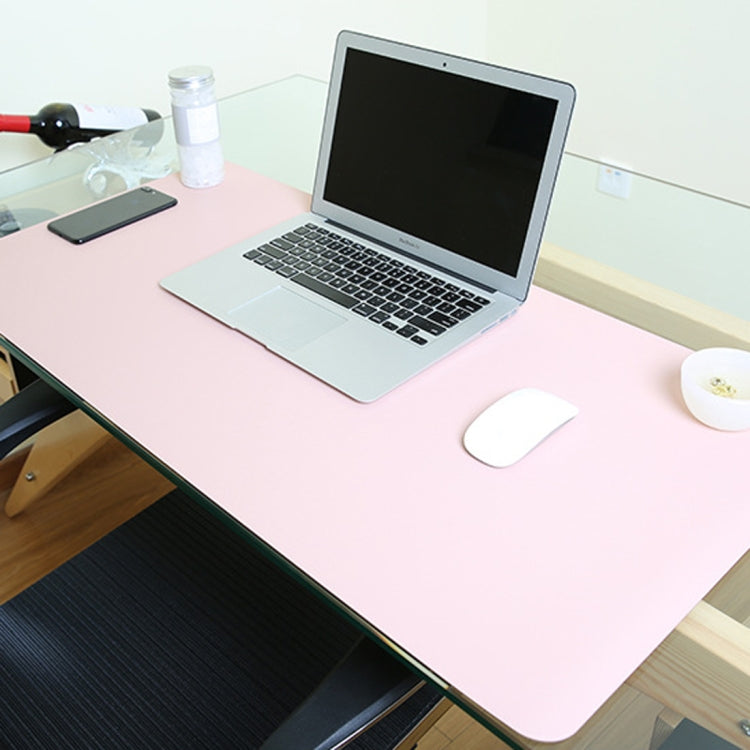 Multifunction Business PU Leather Mouse Pad Keyboard Pad Table Mat Computer Desk Mat, Size: 80 x 40cm(Pink) by buy2fix