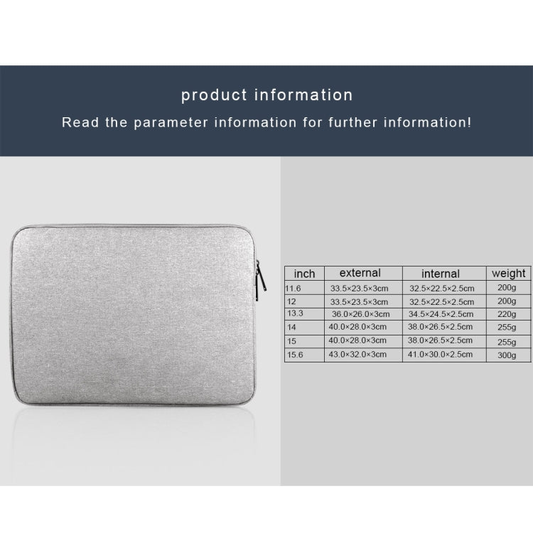 For 13.3 inch and Below Universal Wearable Oxford Cloth Soft Business Inner Package Laptop Tablet Bag(Grey) by buy2fix