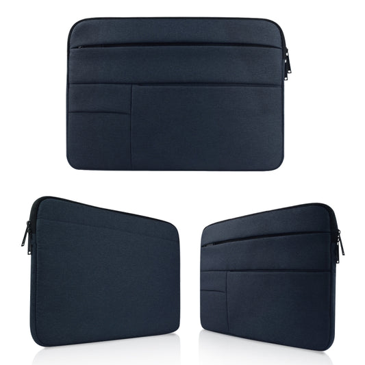 Universal Multiple Pockets Wearable Oxford Cloth Soft Portable Leisurely Laptop Tablet Bag, For 14 inch and Below Macbook, Samsung, Lenovo, Sony, DELL Alienware, CHUWI, ASUS, HP(navy) by buy2fix