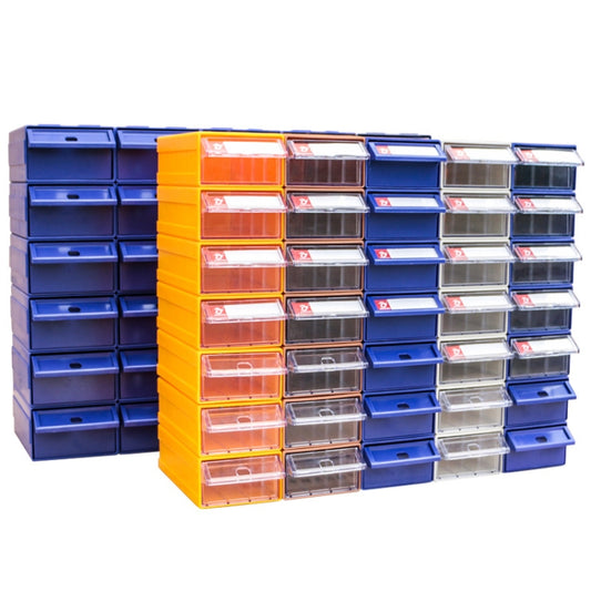 Thickened Combined Plastic Parts Cabinet Drawer Type Component Box Building Block Material Box Hardware Box, Random Color Delivery, Size: 22cm x 10.8cm x 5.5cm by buy2fix