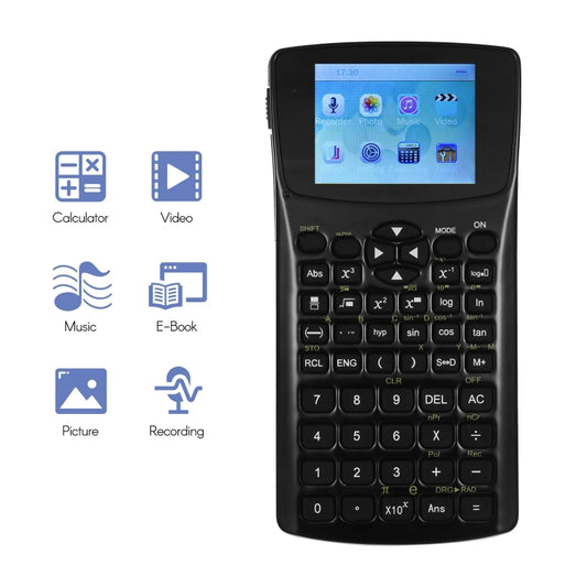 2.4 inch Display Screen Anti-peeping Scientific Calculator, Support Sound Recording / Radio / Music & Video Playing - Multimedia Player by buy2fix | Online Shopping UK | buy2fix
