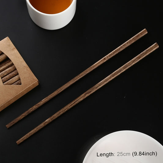 10 Pairs Natural Wenge Non-slip Chopsticks by buy2fix