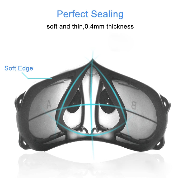Silicone Protective Reusable PM2.5 KN95 Respirator Mask Replaceable Filter Antivirus Anti-fog Face Mask - Protect Case by buy2fix | Online Shopping UK | buy2fix