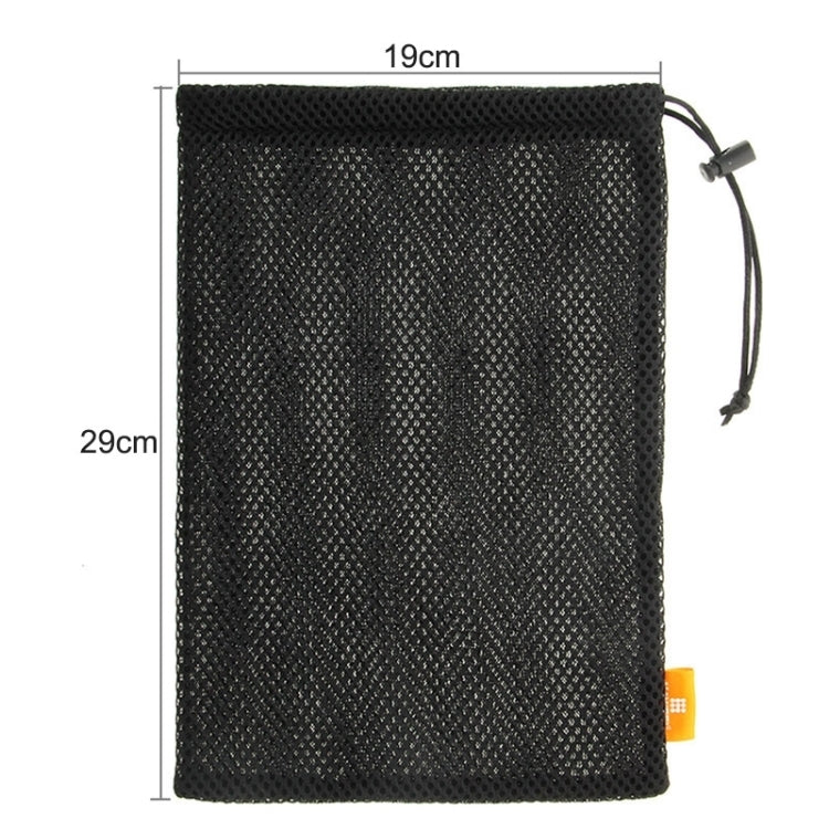 HAWEEL Nylon Mesh Pouch Bag with Stay Cord for up to 9.7 inch Screen iPad and Tablet, Size: 29cm x 19cm(Black) - iPad 9.7 (2018) & (2017) Cases by HAWEEL | Online Shopping UK | buy2fix