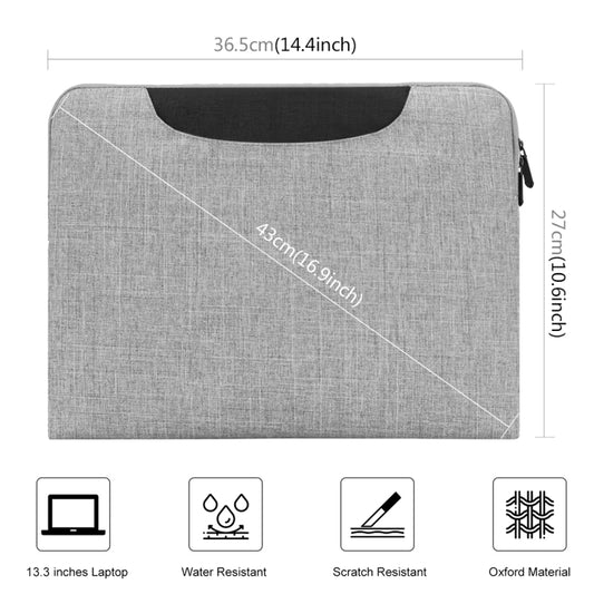 HAWEEL 13-15 inch Laptop Handbag For Macbook, Samsung, Lenovo, Sony, DELL Alienware, CHUWI, ASUS, HP Laptop(Grey) by HAWEEL