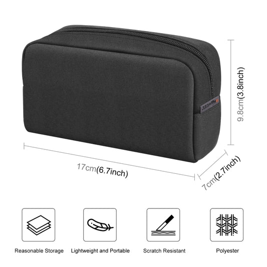 HAWEEL Electronic Organizer Storage Bag for Charger, Power Bank, Cables, Mouse, Earphones, Size: S(Black) - Digital Storage Bag by HAWEEL | Online Shopping UK | buy2fix