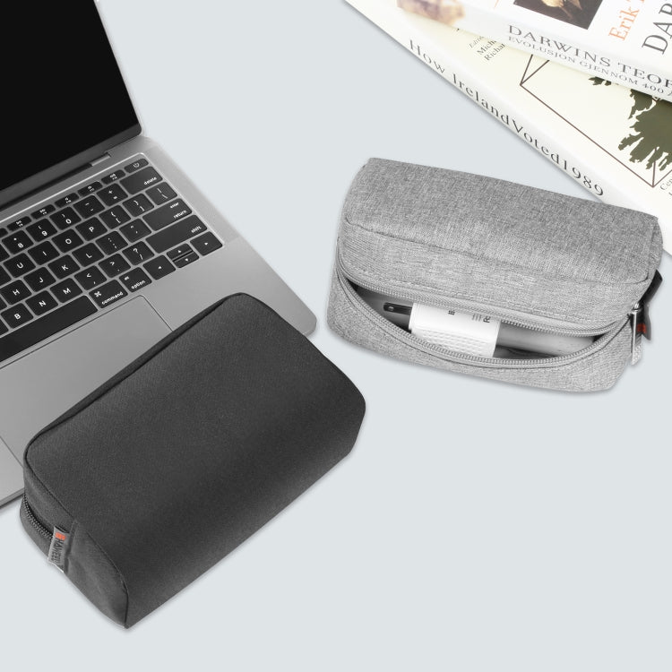 HAWEEL Electronics Organizer Storage Bag for Charger, Power Bank, Cables, Mouse, Earphones, Size: L(Grey) by HAWEEL