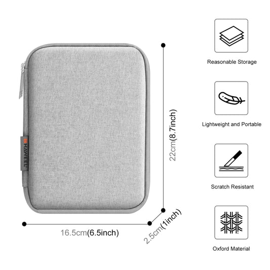 HAWEEL Watch Band Organizer Box Earphones / U Disk / Digital Cable Storage Case(Grey) by HAWEEL