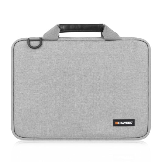 HAWEEL 13.0 inch-14.0 inch Briefcase Crossbody Laptop Bag For Macbook, Lenovo Thinkpad, ASUS, HP(Grey) - 13.3 inch by HAWEEL | Online Shopping UK | buy2fix