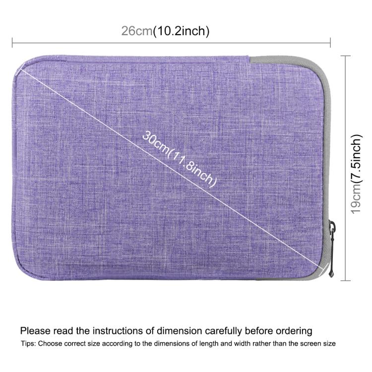 HAWEEL 9.7 inch Sleeve Case Zipper Briefcase Carrying Bag, For iPad 9.7 inch / iPad Pro 9.7 inch, Galaxy, Lenovo, Sony, Xiaomi, Huawei 9.7 inch Tablets(Purple) - Other by HAWEEL | Online Shopping UK | buy2fix