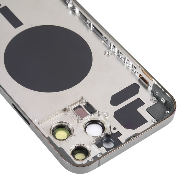 Back Housing Cover with SIM Card Tray & Side Keys & Camera Lens for iPhone 13 Pro Max(Black) - Back Cover by buy2fix | Online Shopping UK | buy2fix