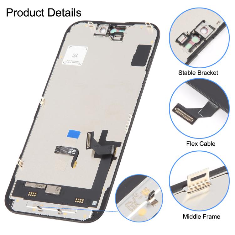 GX Hard OLED Screen For iPhone 15 - LCD Related Parts by GX | Online Shopping UK | buy2fix