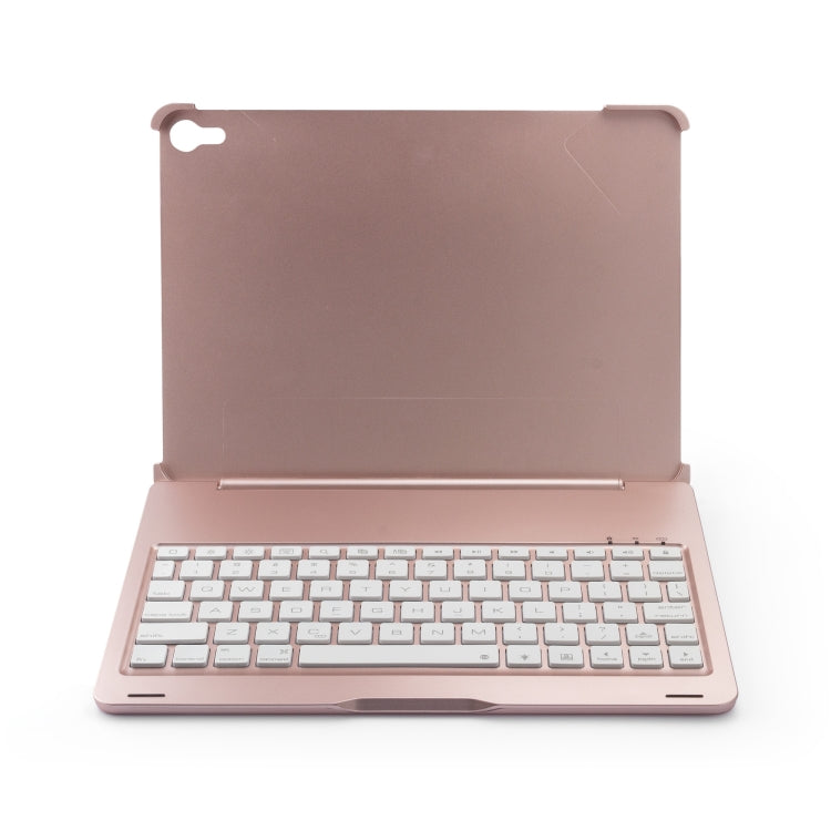 F105A Colorful Backlight Aluminum Backplane Wireless Bluetooth Keyboard Tablet Case for iPad Pro 11 inch (2018) (Rose Gold) - For iPad Pro by buy2fix | Online Shopping UK | buy2fix