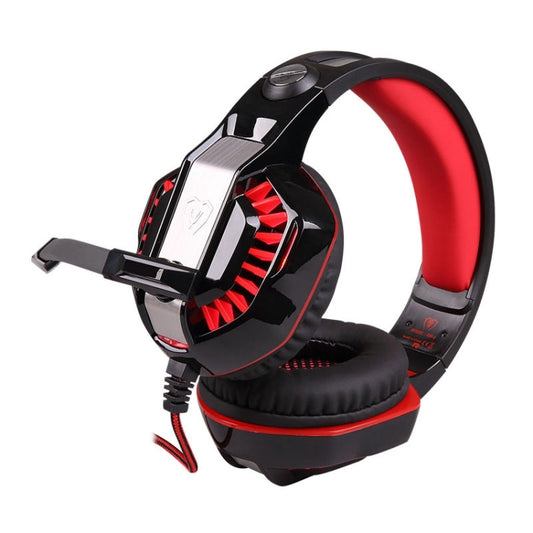 KOTION EACH G2000 Stereo Bass Gaming Headphone with Microphone & LED Light, For PS4, Smartphone, Tablet, Computer, Notebook(Red) by KOTION EACH