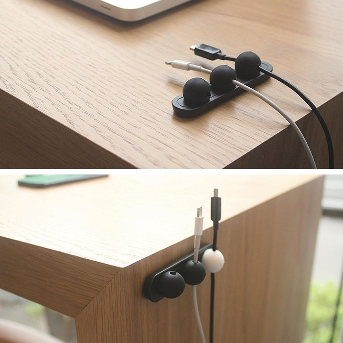 Magnetic Wire Take-up Cable Winder Magnetic Holder Desktop Storage(Black) by buy2fix