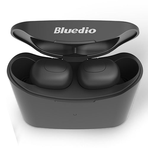 Bluedio TWS T-elf Bluetooth Version 5.0 In-Ear Bluetooth Headset with Headphone Charging Cabin(Black) by Bluedio