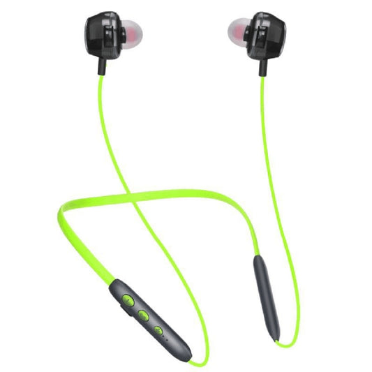 BH-I37 Bluetooth 5.0 Wire-controlled Bluetooth Earphone Built-in High-fidelity Microphone, Support Call (Green) by buy2fix