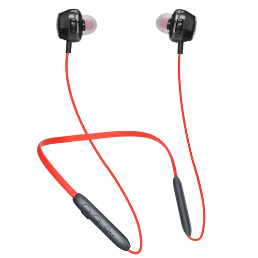 BH-I37 Bluetooth 5.0 Wire-controlled Bluetooth Earphone Built-in High-fidelity Microphone, Support Call (Red) by buy2fix