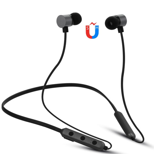 BT-900 Bluetooth 4.2 Hanging Neck Design Bluetooth Headset, Support Music Play & Switching & Volume Control & Answer(Black) by buy2fix