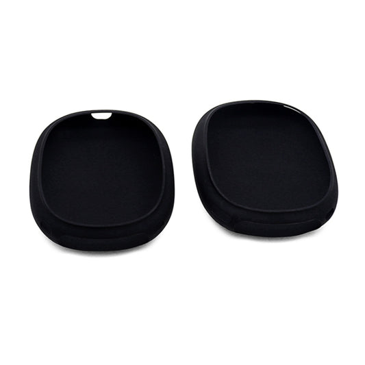 A Pair Full Coverage Anti-scratch Silicone Headphone Protective Case for AirPods Max(Black) by buy2fix