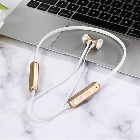 MG-G18 Bluetooth 4.2 Sport Wireless Bluetooth Earphone, Support Card (Gold) by buy2fix