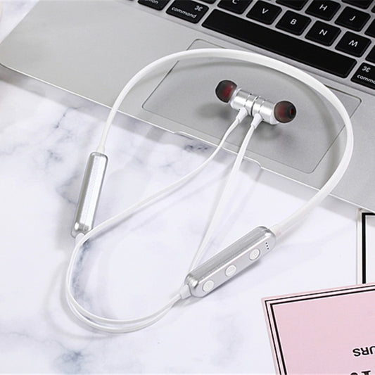 MG-G17 Bluetooth 4.2 Sport Wireless Bluetooth Earphone, Support Card(Silver) by buy2fix