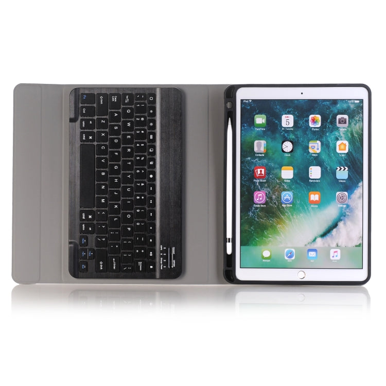 A09B Bluetooth 3.0 Ultra-thin ABS Detachable Bluetooth Keyboard Leather Tablet Case for iPad Air / Pro 10.5 inch (2019), with Pen Slot & Holder (Dark Blue) - For iPad Pro by buy2fix | Online Shopping UK | buy2fix