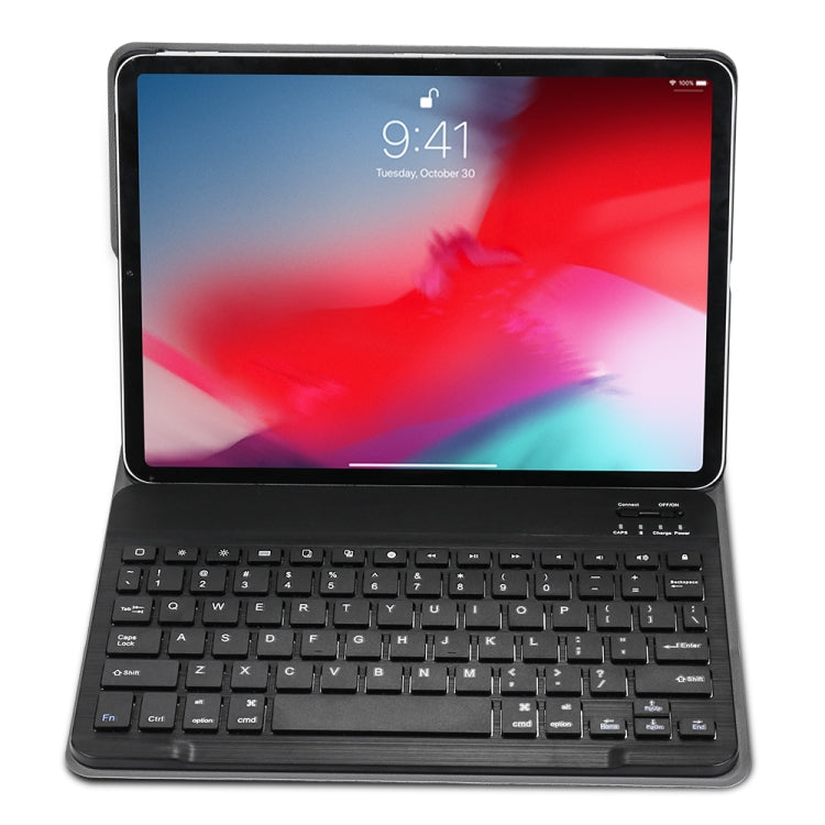 A11 Bluetooth 3.0 Ultra-thin ABS Detachable Bluetooth Keyboard Leather Tablet Case for iPad Air 4 / Air 5 / Pro 11 inch 2022 / 2021 / 2020 / 2018, with Holder (Dark Blue) - For iPad Pro by buy2fix | Online Shopping UK | buy2fix