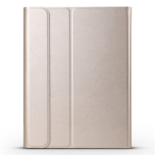 A11 Bluetooth 3.0 Ultra-thin ABS Detachable Bluetooth Keyboard Leather Tablet Case for iPad Air 4 / Air 5 / Pro 11 inch 2022 / 2021 / 2020 / 2018, with Holder (Gold) by buy2fix